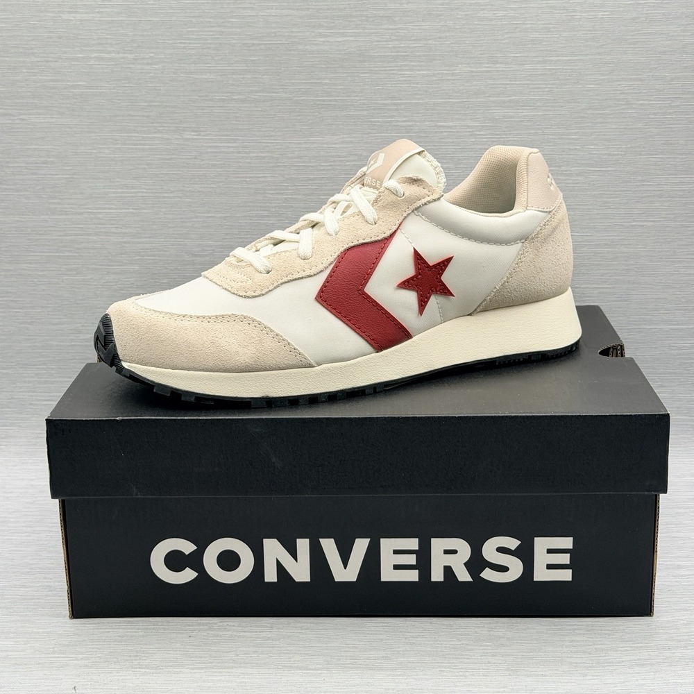 Converse Omega Trainer Men's 13 Sneakers White Red Suede Retro A13377C